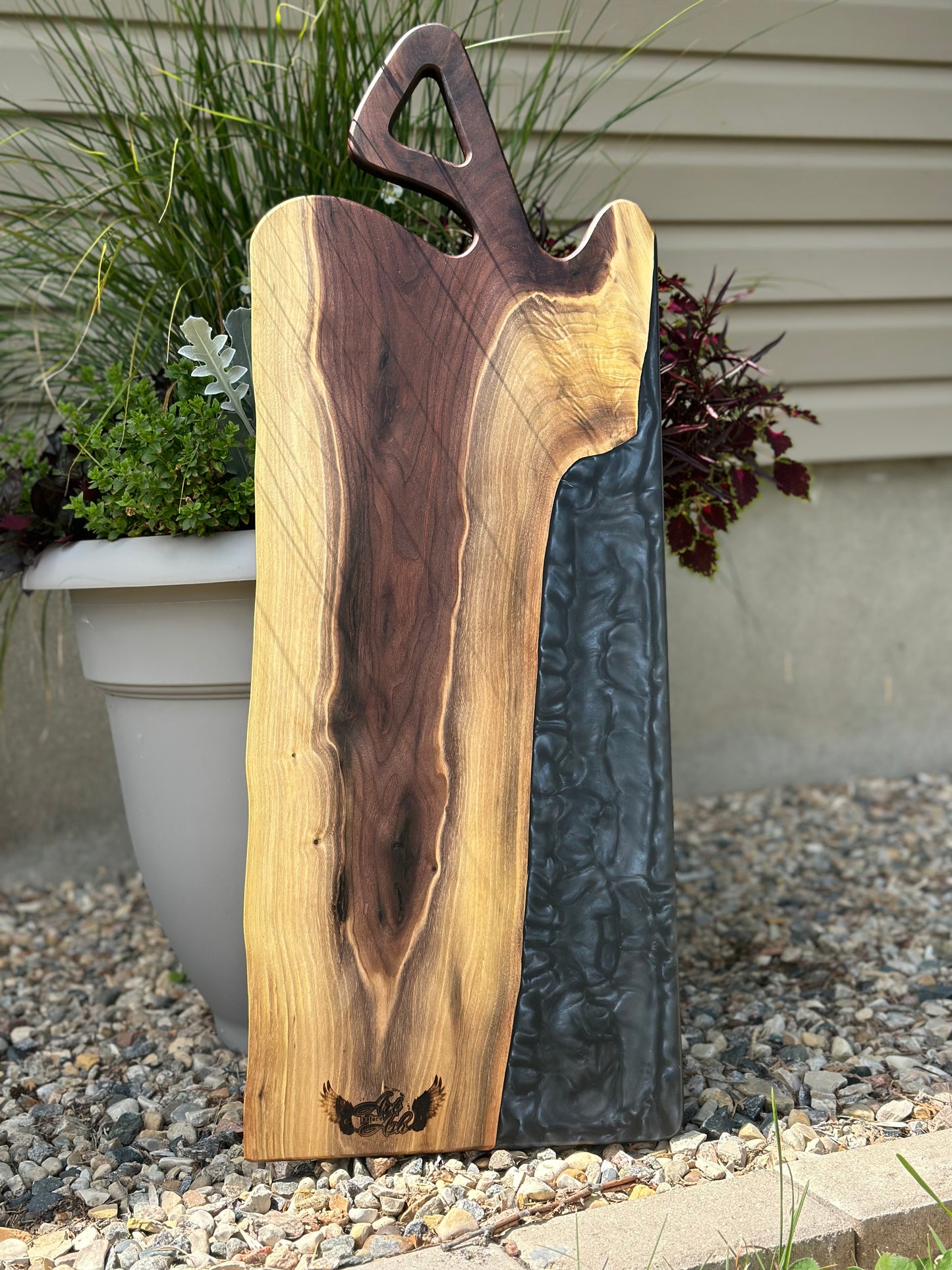 Black walnut charcuterie board